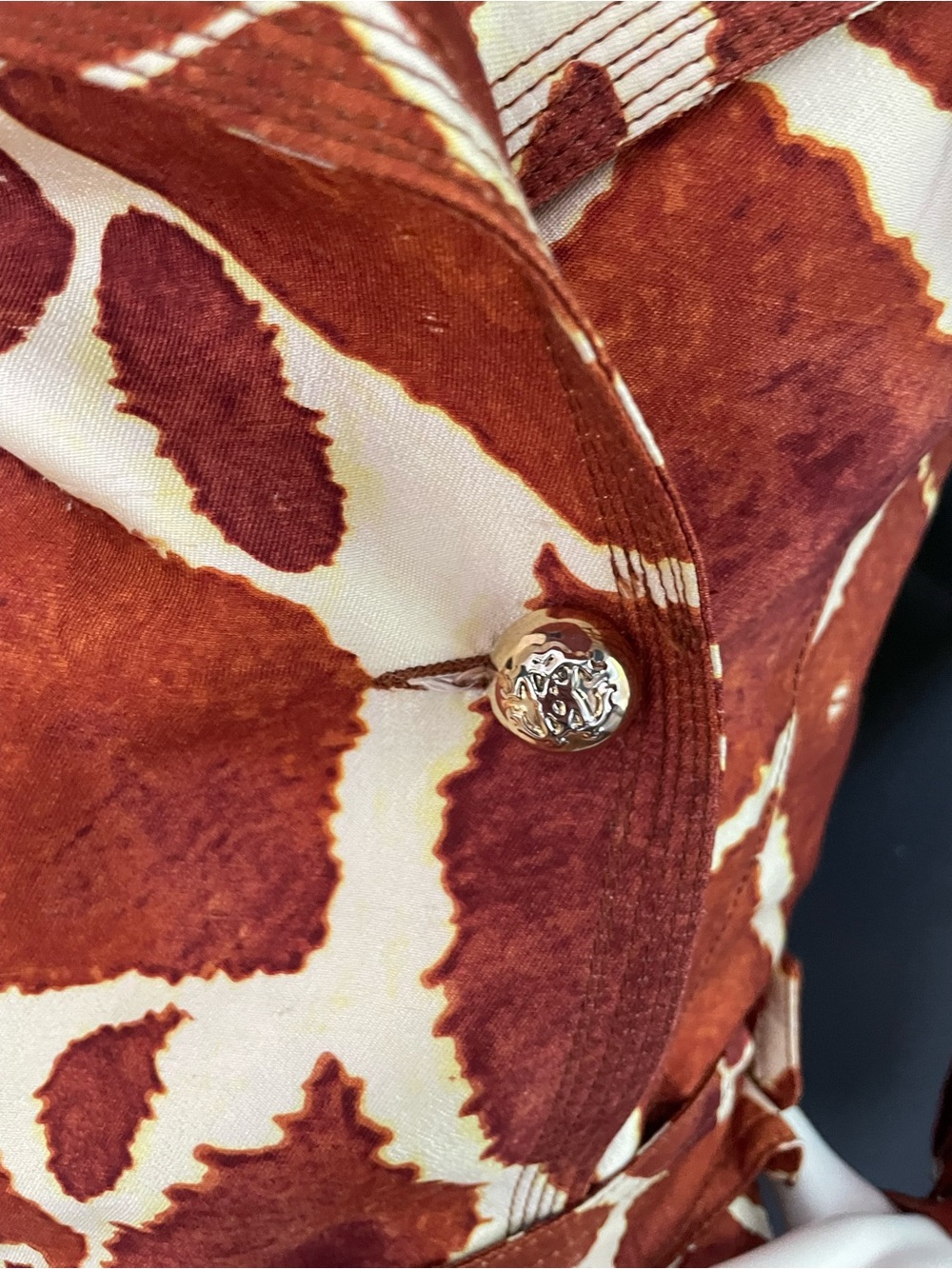 ROBERTO CAVALLI S/S 2006 Vintage Look #46 Giraffe Silk Trench Dress Coat 40IT - Picture 10 of 15